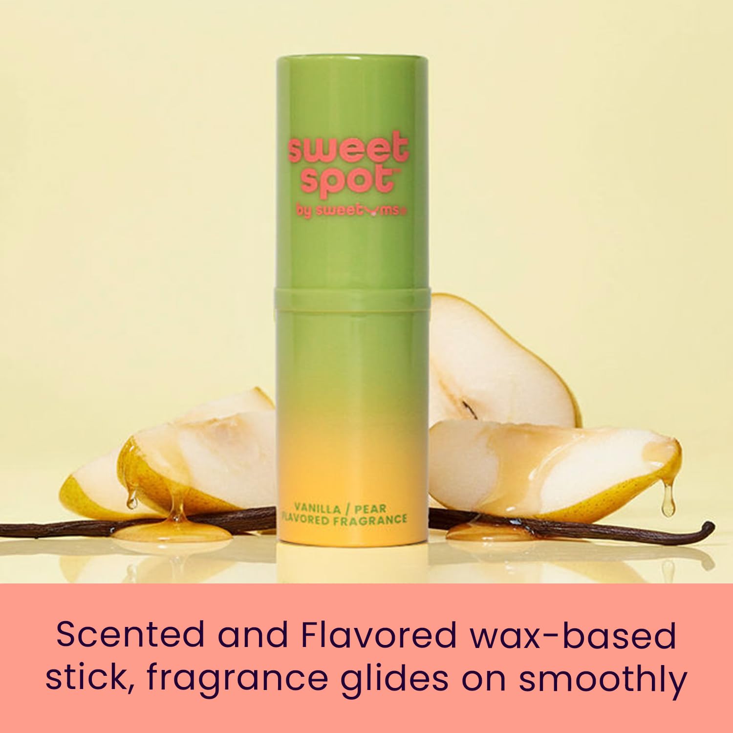 SweetSpot Vanilla Pear Solid Perfume Stick | Travel Fragrance by Sweetums