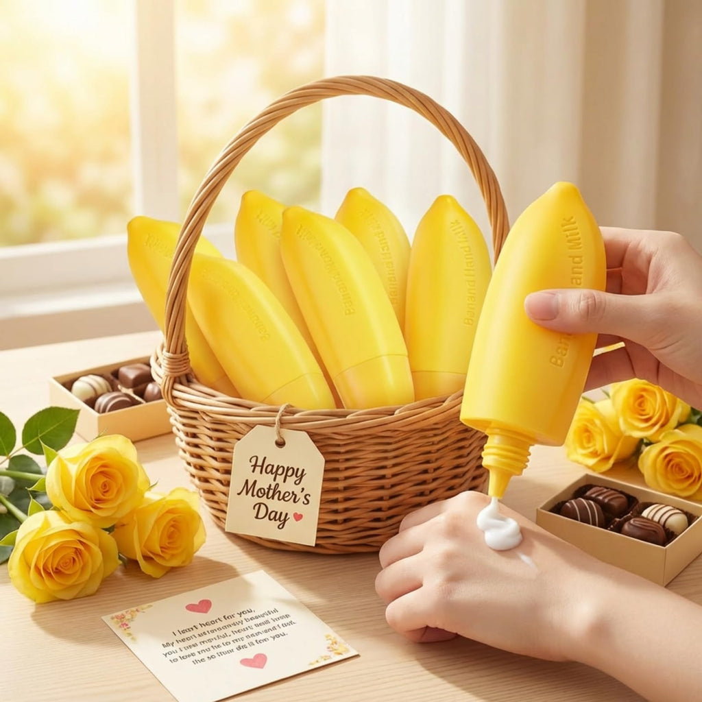 Swiffen 12 Pcs Banana Hand Cream Gifts Set – Fruity Scent & Portable Hand Moisturizers