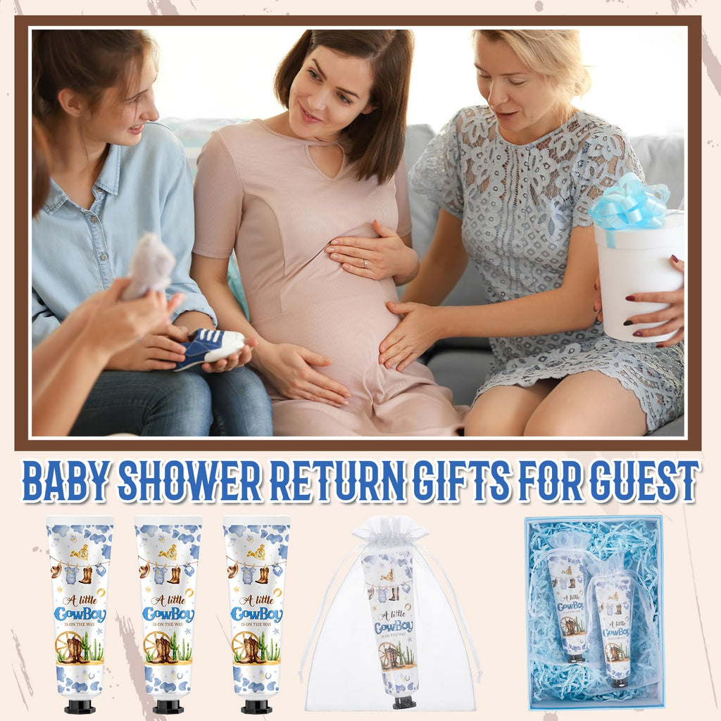 Swiffen 48-Piece Cowboy Hand Cream Gift Set for Baby Shower & Travel