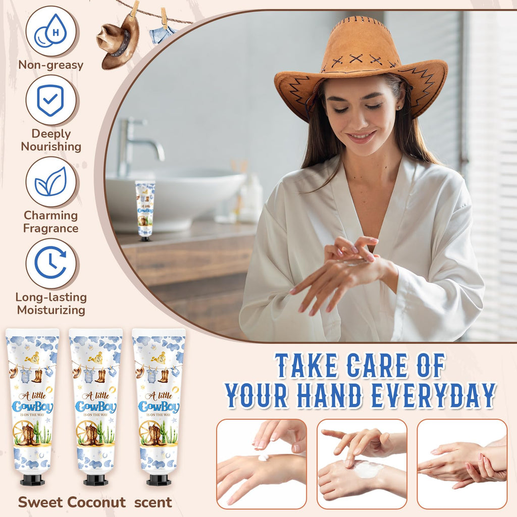 Swiffen 48-Piece Cowboy Hand Cream Gift Set for Baby Shower & Travel