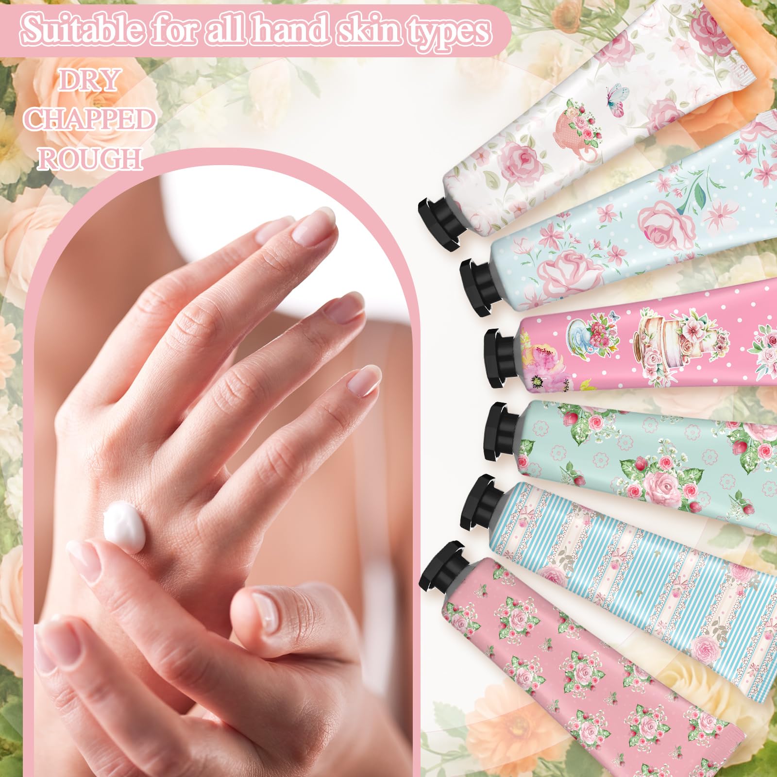 Swiffen Tea Party Hand Cream Gift Set – Wonderland Floral 12×30ml