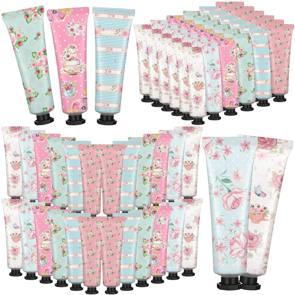 Swiffen Tea Party Hand Cream Gift Set – Wonderland Floral 30ml Tubes, 36-Pack Teapot Gift Boxes