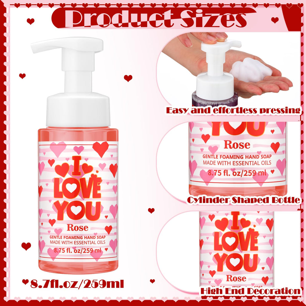 Swiffen 6-Pack Valentine's Foaming Hand Soap – Moisturizing Scented Hand Wash