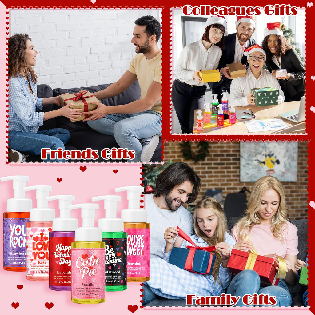 Swiffen 6-Pack Valentine's Foaming Hand Soap – Moisturizing Scented Hand Wash