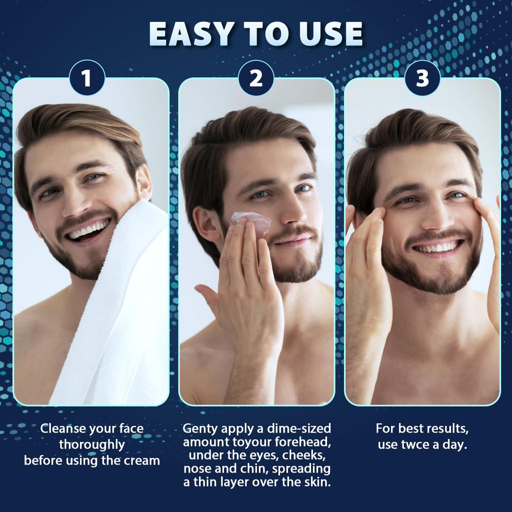 Swiftalyn 6-in-1 Face Cream for Men — Anti-Aging Moisturizer, Dark Spot & Eye Bag Treatment