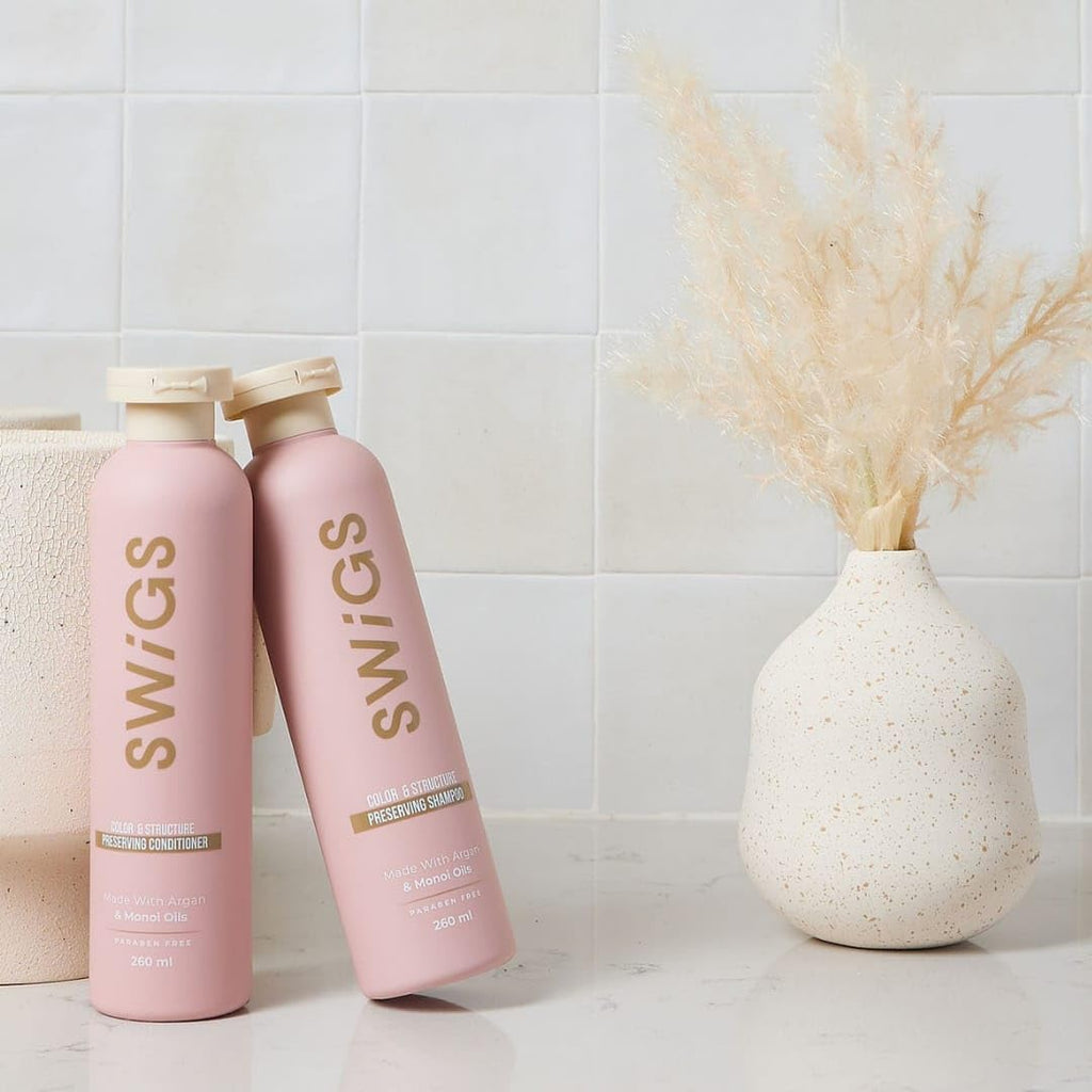 SWIGS Wig Shampoo & Conditioner Set — Detangle, Color-Safe, Body & Shine | 2-Pack 8 oz