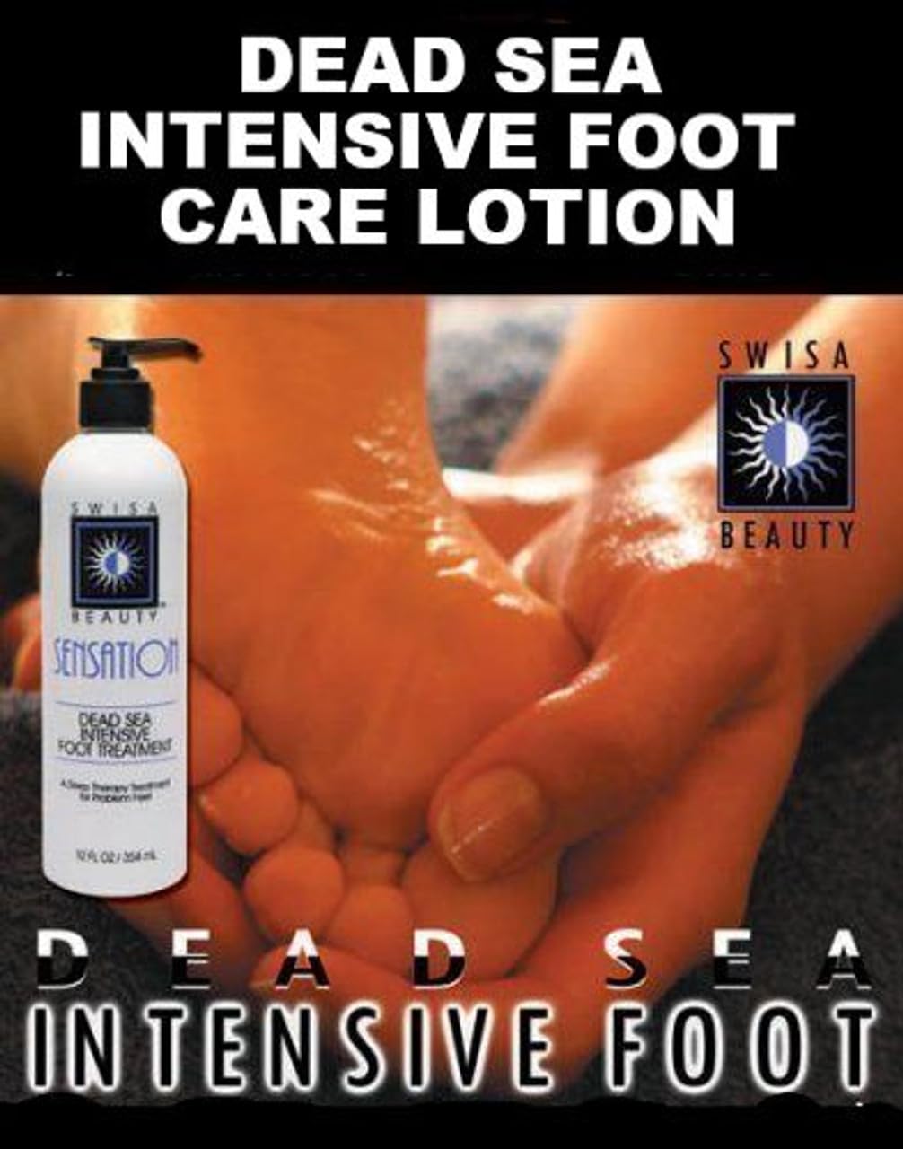 Swisa Beauty Dead Sea Intensive Foot Care Lotion – Aloe Vera Base & Eucalyptus