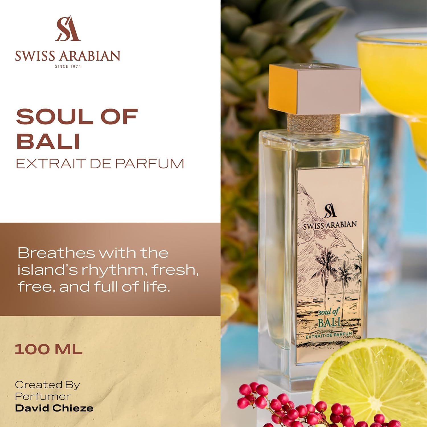 Swiss Arabian Soul of Bali Eau de Parfum 100ml | Unisex Fragrance