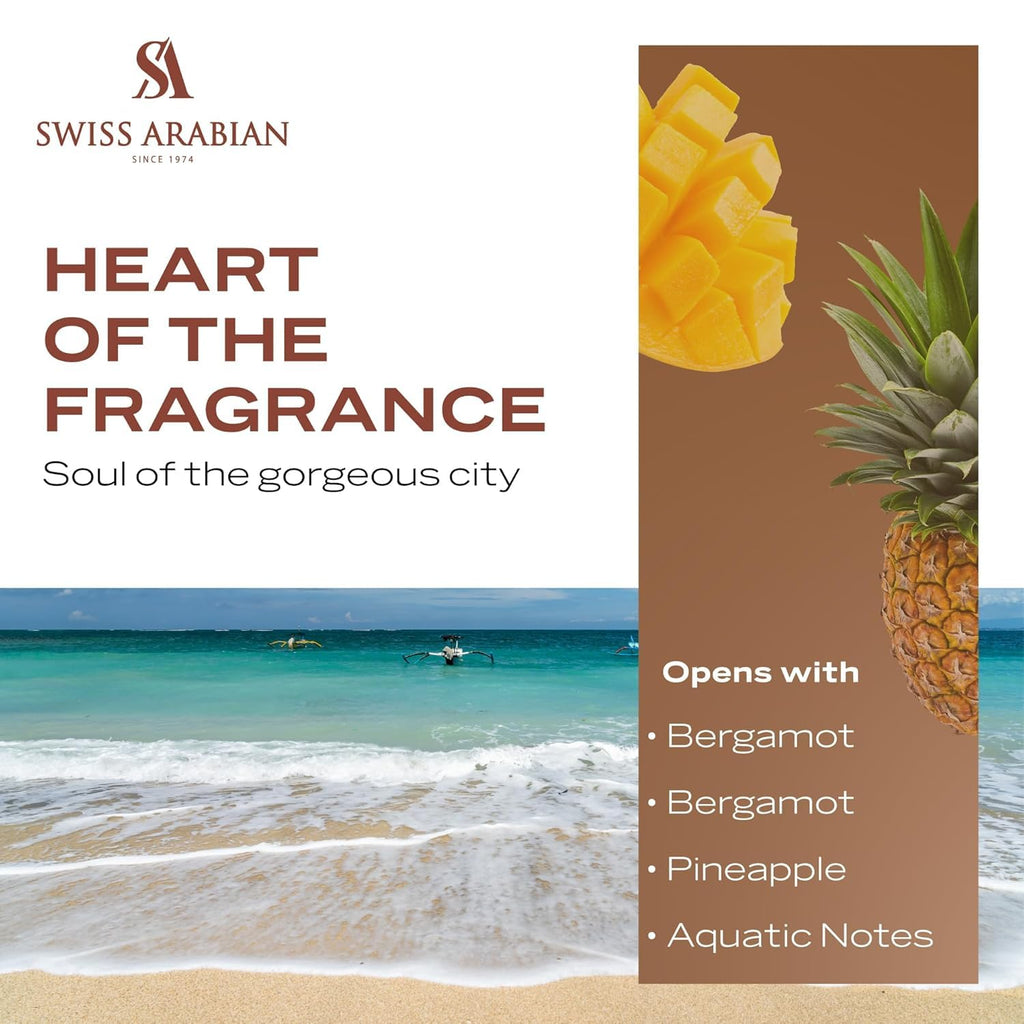 Swiss Arabian Soul of Bali Eau de Parfum 100ml | Unisex Fragrance