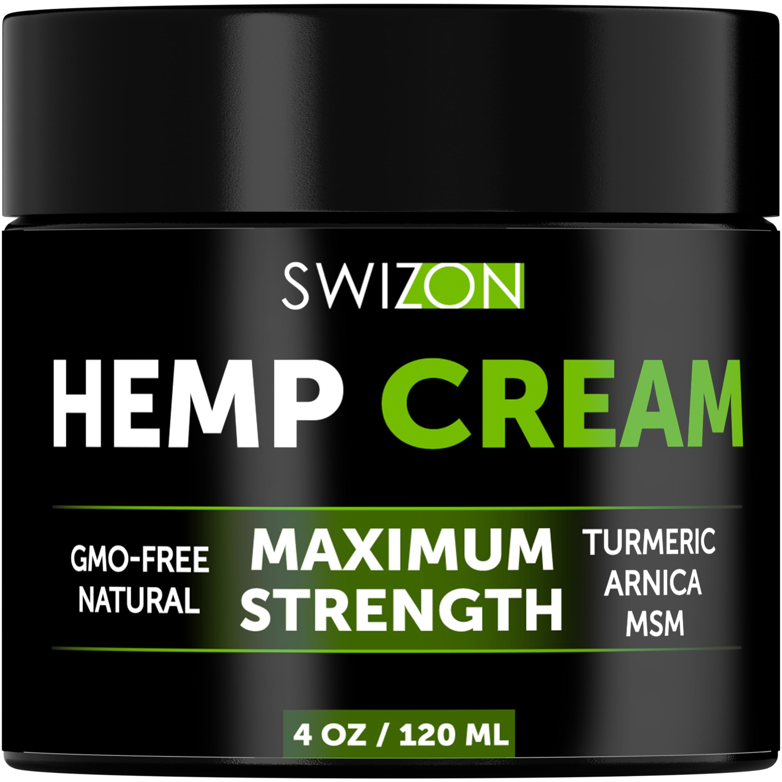 SWIZON Cream with Arnica Montana, Emu Oil, Curcumin, Turmeric – Soothing Comfort, 4oz