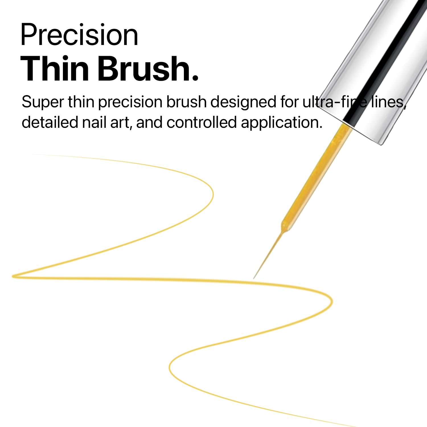SXC Gel Liner Nail Art Set – Gold & Silver | Precision Brush, High-Gloss Finish