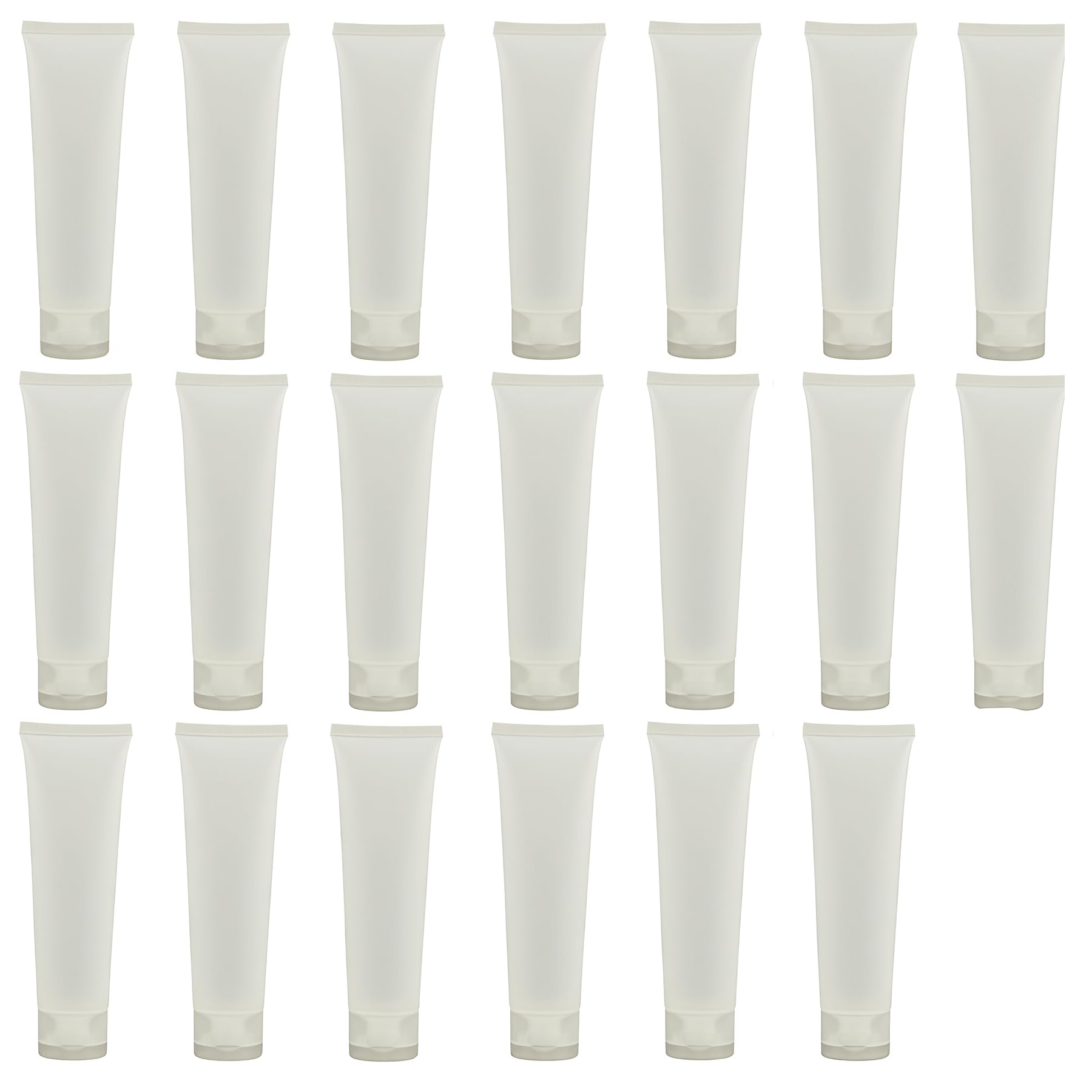 SYBL 20Pcs Clear Empty Refillable Tubes 100ml – Leak-Proof Squeezable Containers