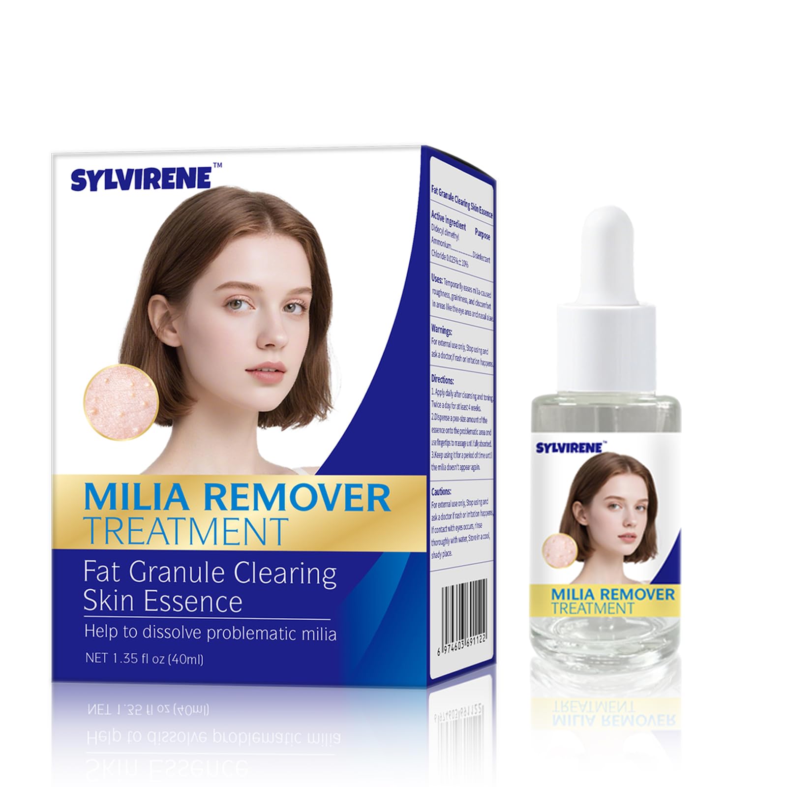 Sylvirene Milia Remover Treatment Serum 40ml – Eye & Face Milia Solution