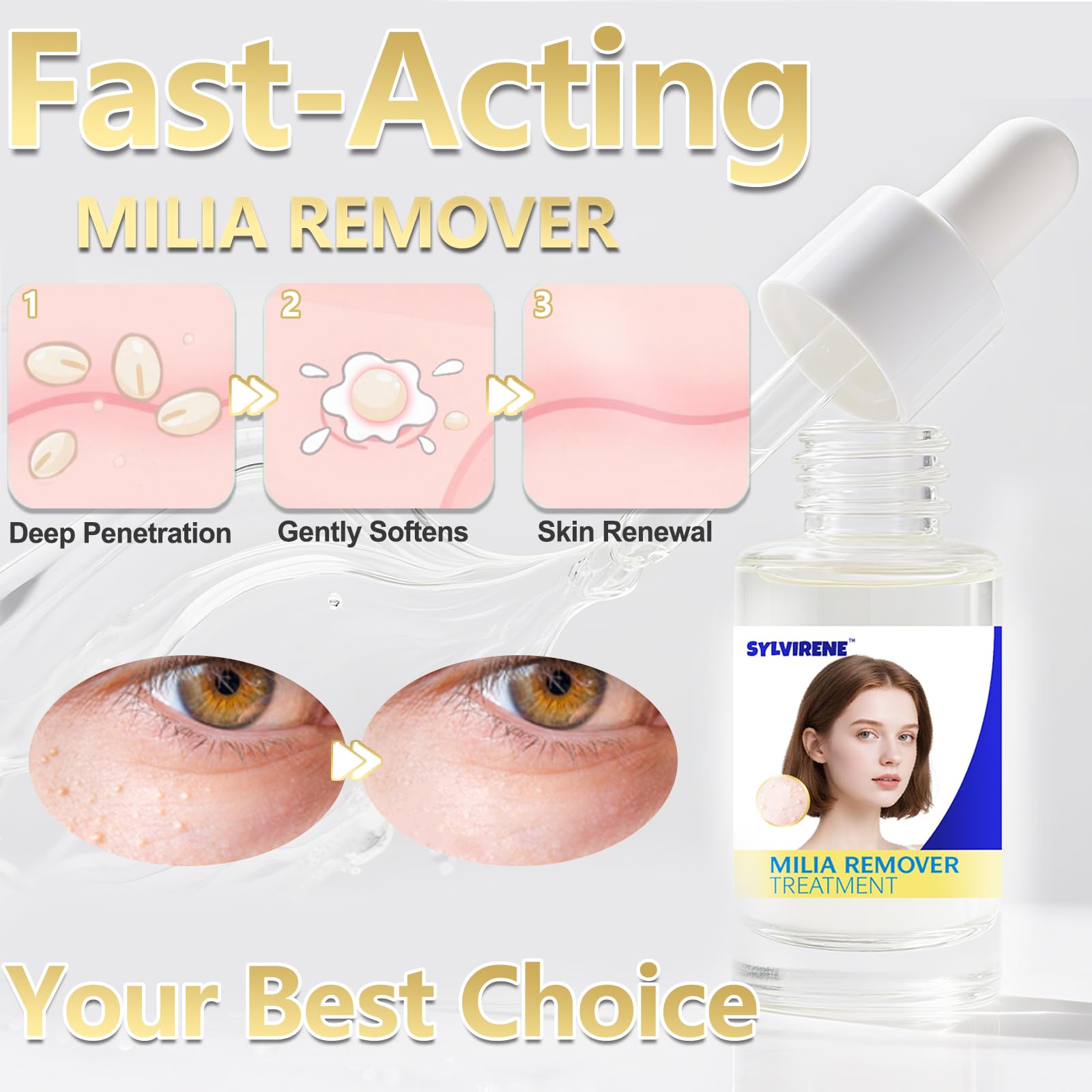 Sylvirene Milia Remover Treatment Serum 40ml – Eye & Face Milia Solution