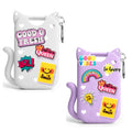 SYLYCANN Silicone Case for Touchland Hand Sanitizer Spray | Cat-Ear Design, Keychain & Charms