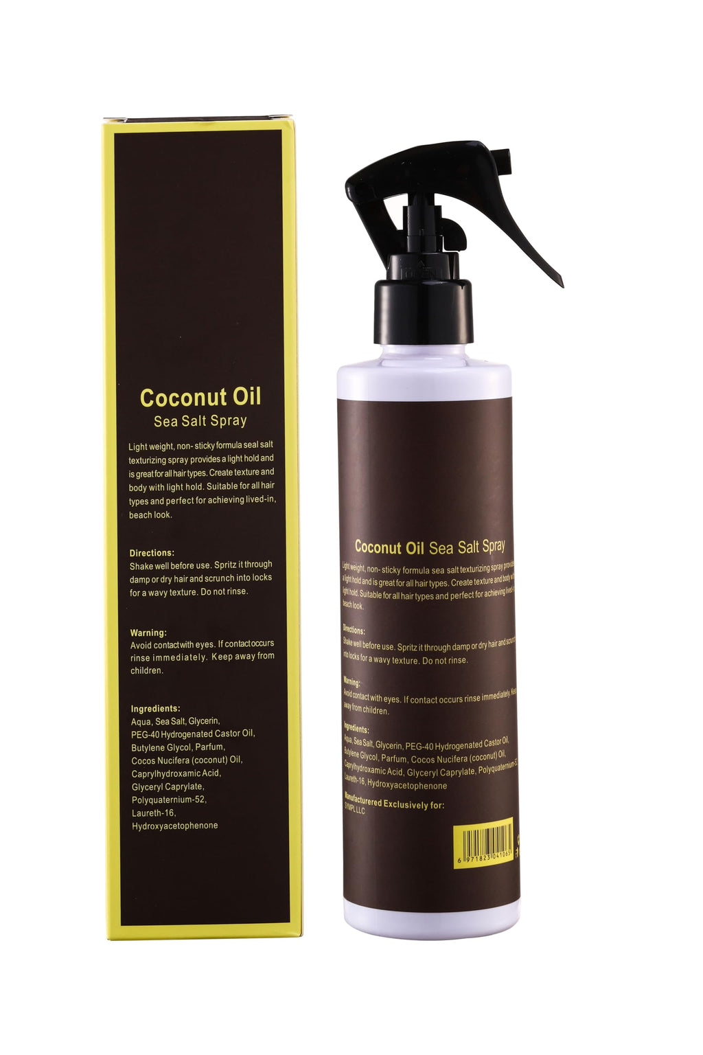 Sympl Sea Salt Spray with Coconut Oil | Beach Waves, Lightweight Mist, Volume & Soft Finish