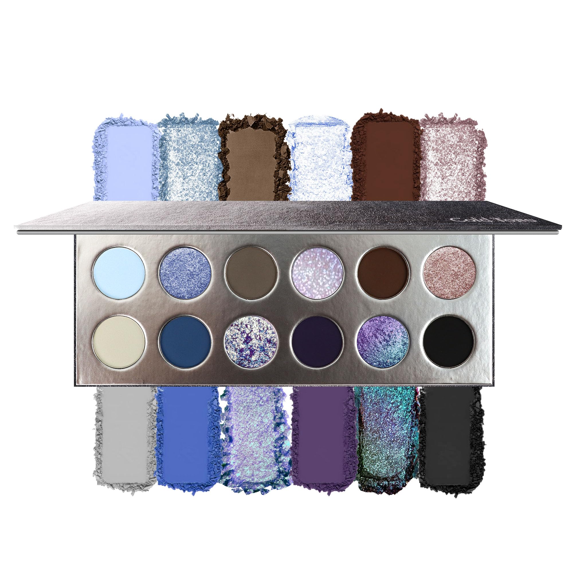SZDYM Professional Super Shiny 12-Color Eyeshadow Palette | Multichrome, Duochrome & Matte, Vegan