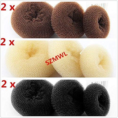 SZMWL Donut Hair Bun Maker – 18-Pack Kit in 3 Colors, 3 Sizes