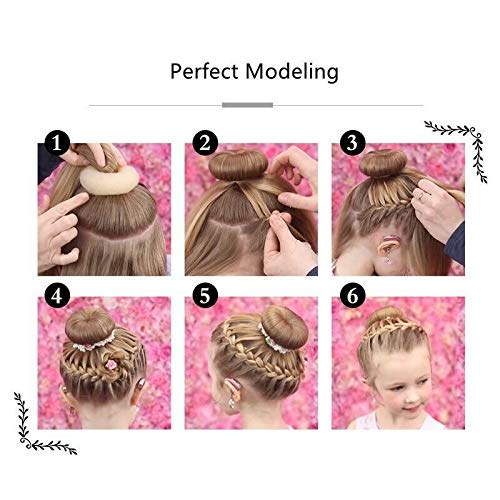 SZMWL Donut Hair Bun Maker – 18-Pack Kit in 3 Colors, 3 Sizes