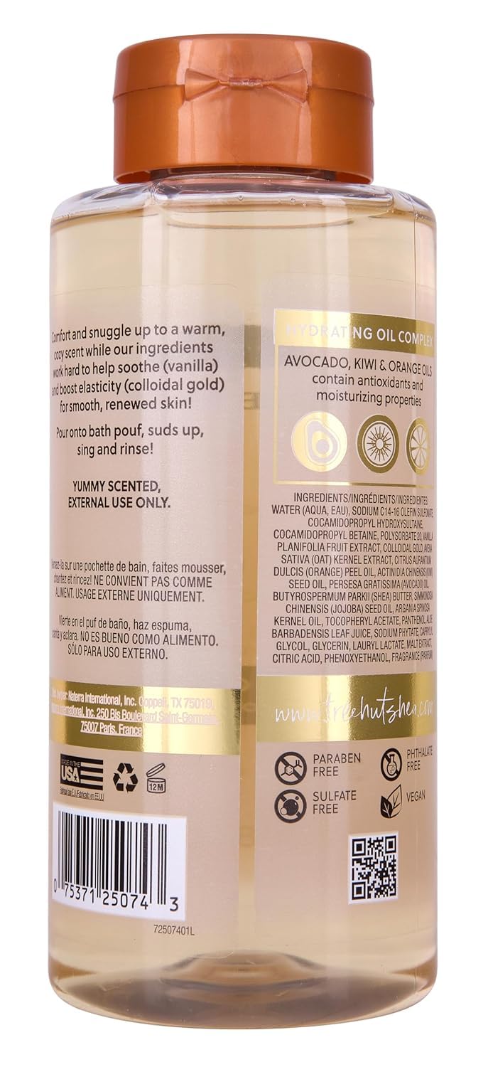 T. Hut Vanilla Foaming Gel Wash 18 oz + Vanilla Bare Shave Oil 7.7 oz – Hydrating Bath & Shave Duo
