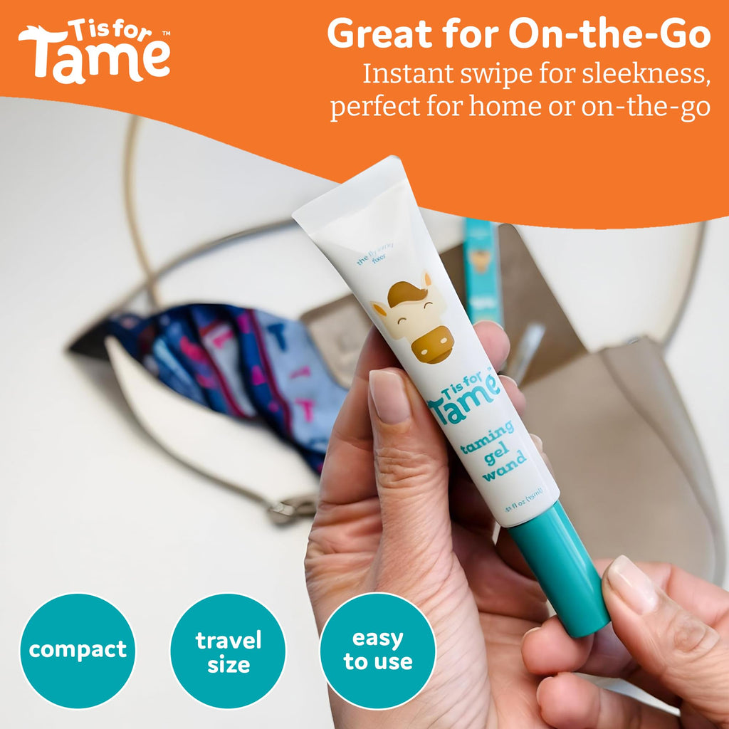 T is for Tame Taming Gel Wand – Natural Flyaway Tamer (0.5 oz) – Alcohol-Free, Vegan & Cruelty-Free