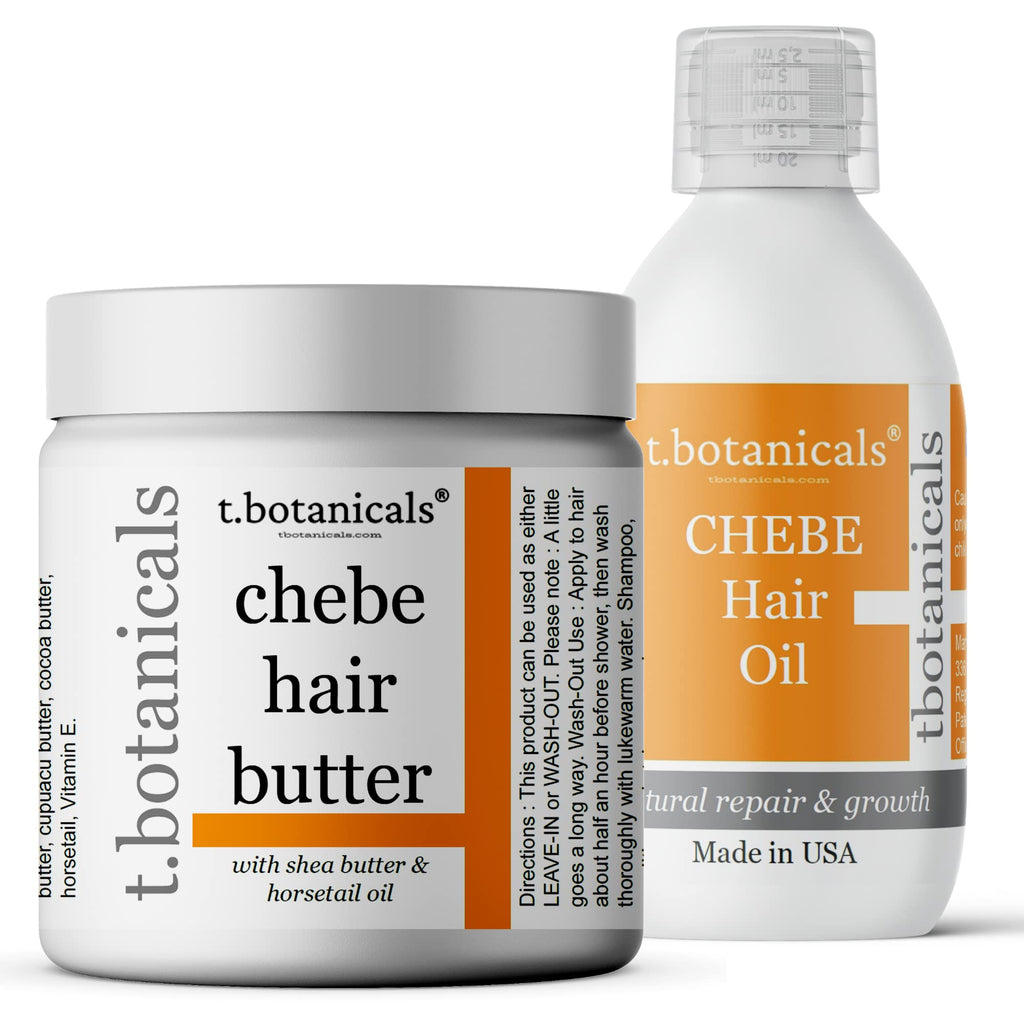 t.botanicals Chebe Oil & Butter Hair Growth Set – Chad Africa, Lavender