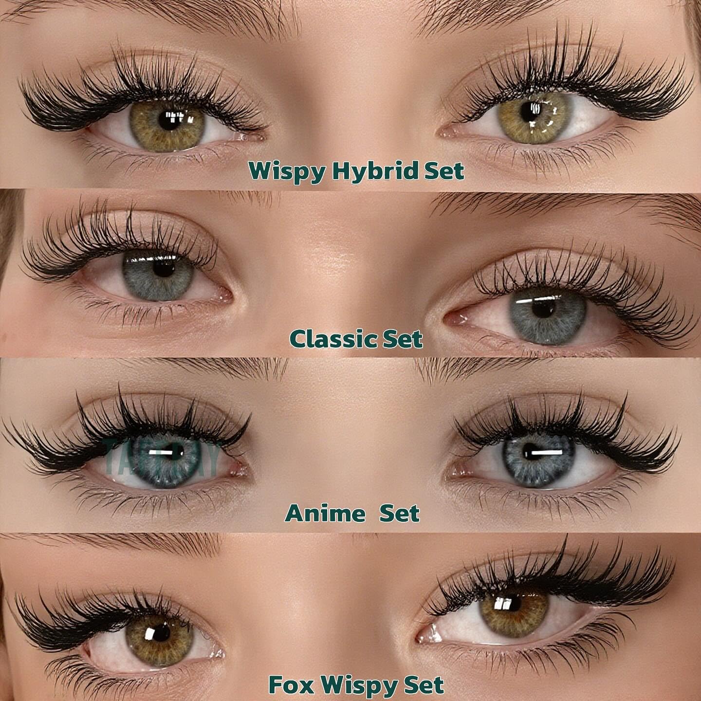 TAFFEAY Cashmere Classic & Volume Lash Extensions – 0.03-0.15mm, 8-20mm, C-CC-D-B-J Curl, 16-Row Tray