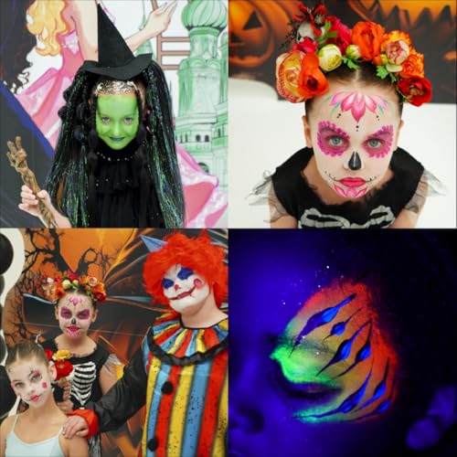 TAG Face & Body Paint - Regular Palette 12 x 10g | Vibrant, Safe & Water-Activated