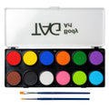 TAG Face & Body Paint - Regular Palette 12 x 10g | Vibrant, Safe & Water-Activated