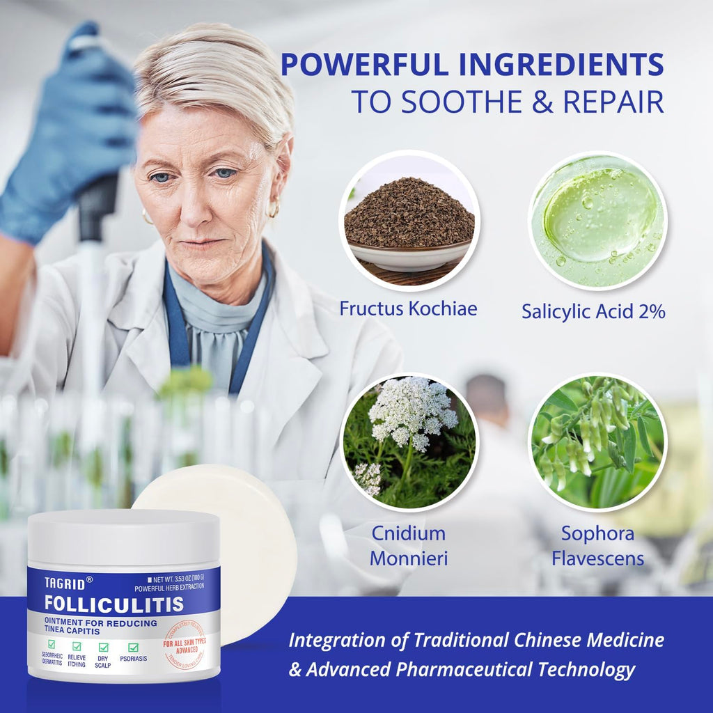 TAGRID Folliculitis & Fungal Care Set — Antifungal Soap + Cream for Active Lifestyles
