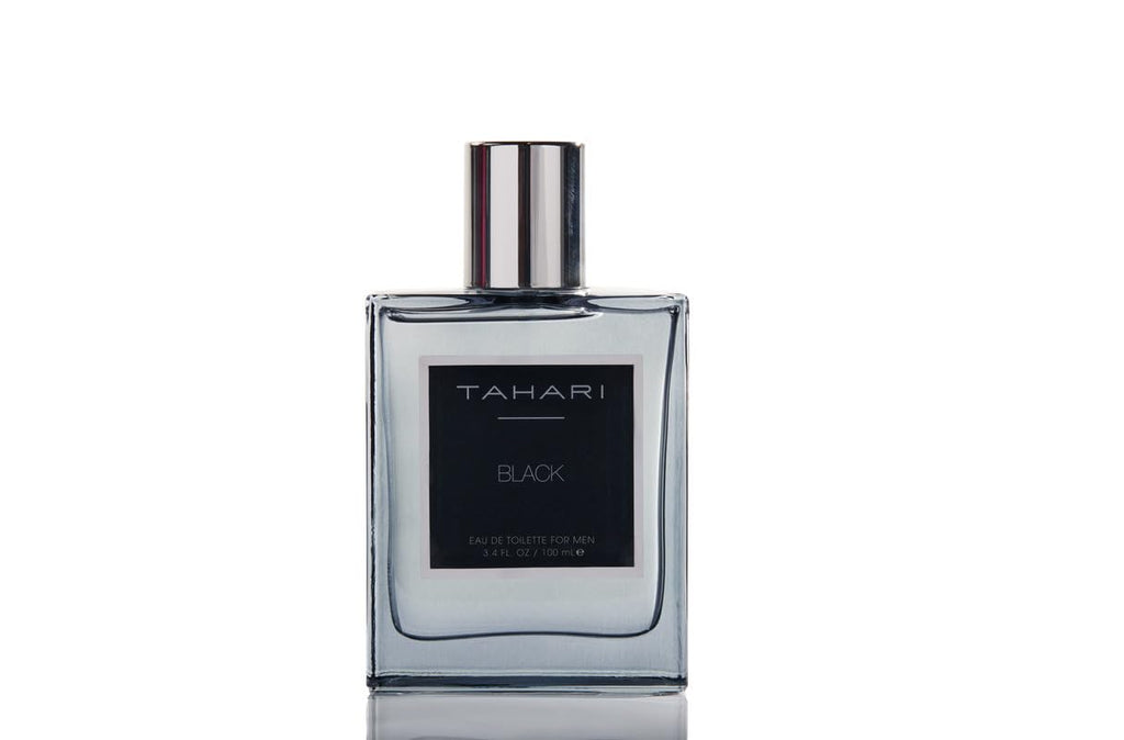 TAHARI Black Eau de Toilette for Men – Long-Lasting Rum, Leather & Tobacco Scent (3.4 fl oz)