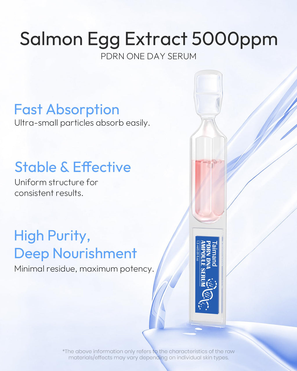 Taimand Salmon DNA PDRN Serum – 99% PDRN Ampoule for Radiant Hydration
