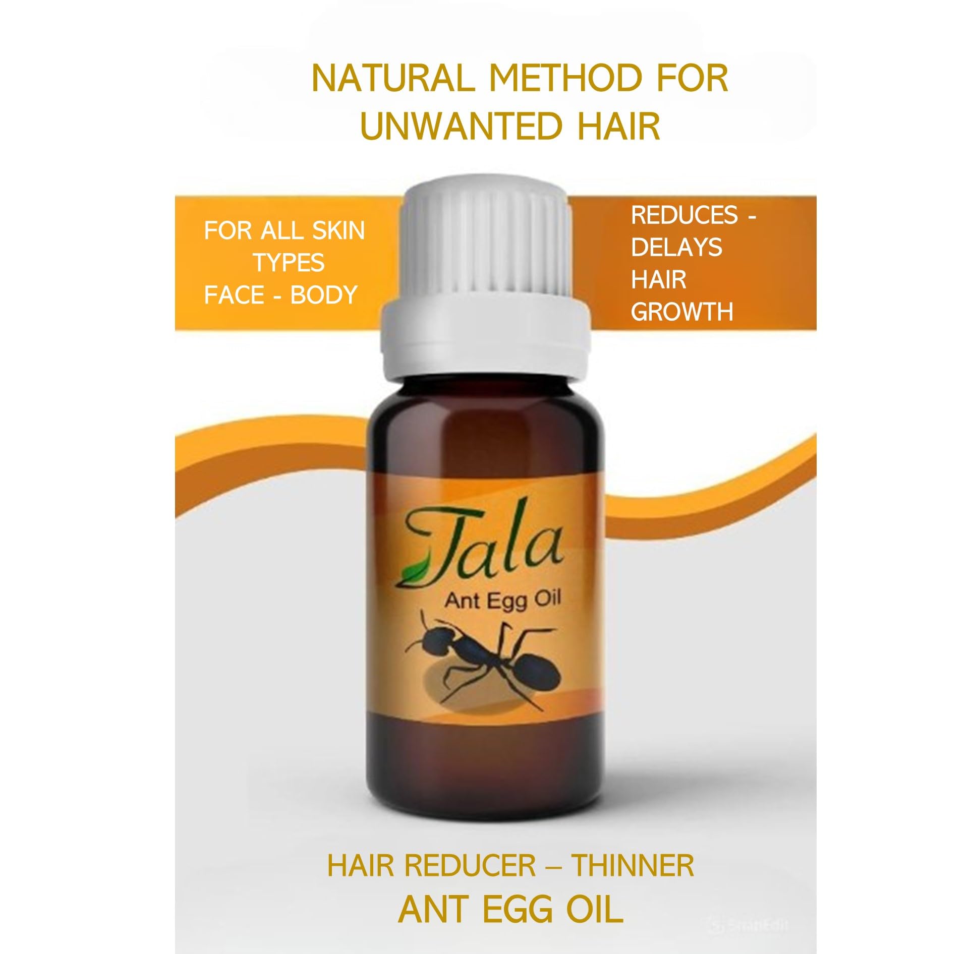 Tala ANT EGG OIL 20ml – Natural Organic Hair Removal, Reduction, Pack of 5