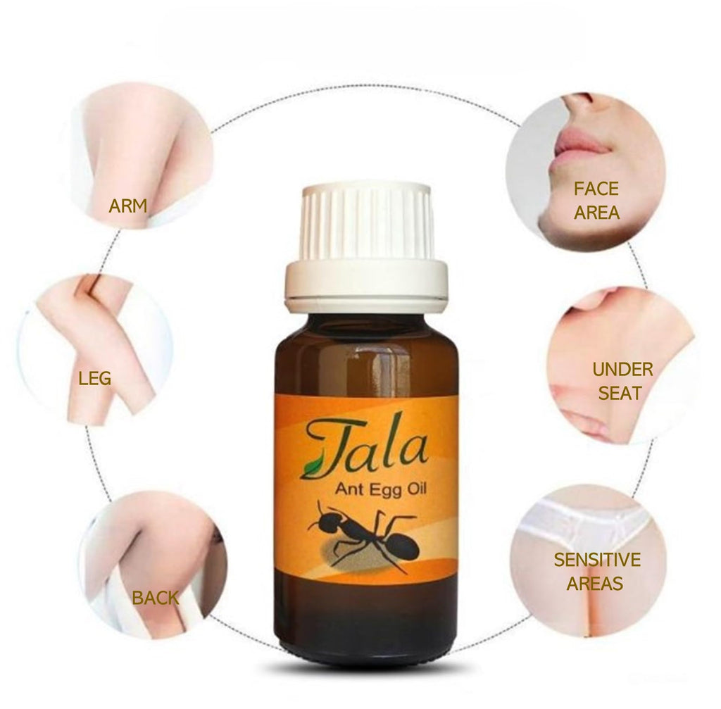 Tala ANT EGG OIL 20ml – Natural Organic Hair Removal, Reduction, Pack of 5