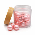 TALAZU Rose Aromatherapy Bath Beads – Moisturizing Coconut Oil Bath Pearls (25 Count)
