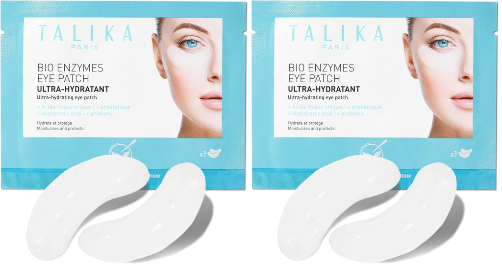 Talika Bio Enzymes Eye Patch – Ultra-Hydrating 15-Minute Eye Mask, Pack of 2