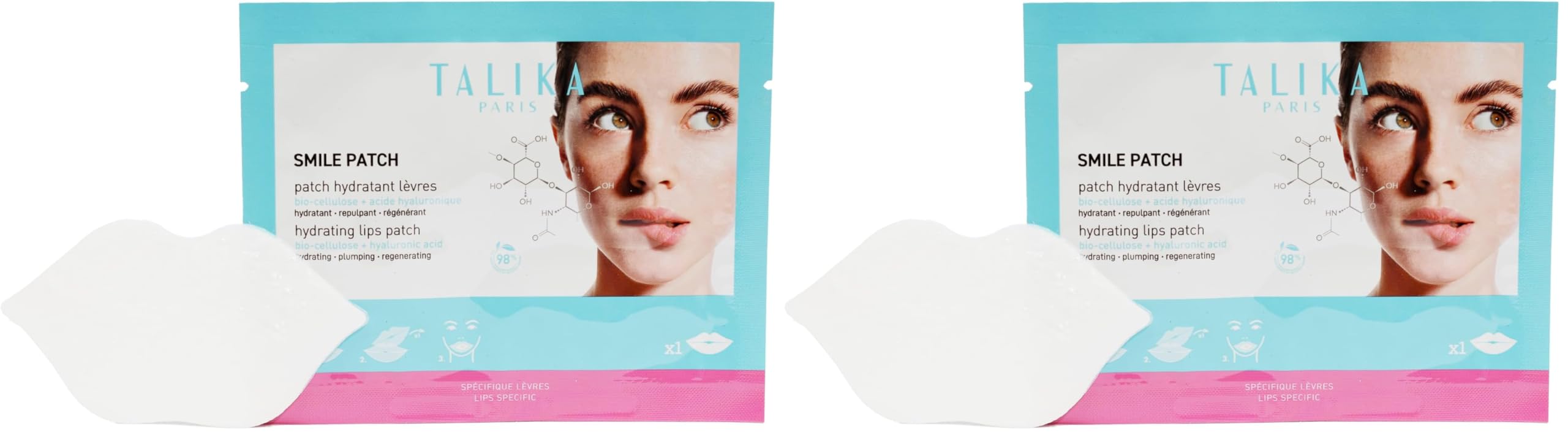 Talika Smile Patch — Hydrating Lip Mask Pack of 2 for Moisturized Lips