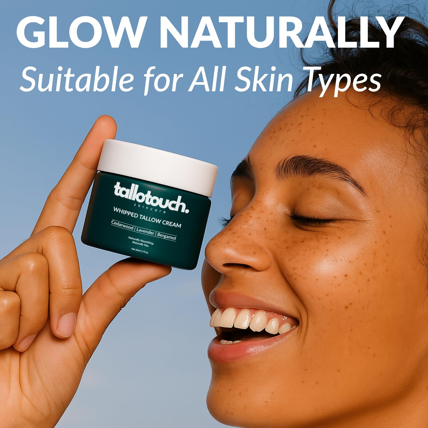Tallotouch Whipped Tallow Cream – Face & Body Moisturizer with Grass-Fed Tallow