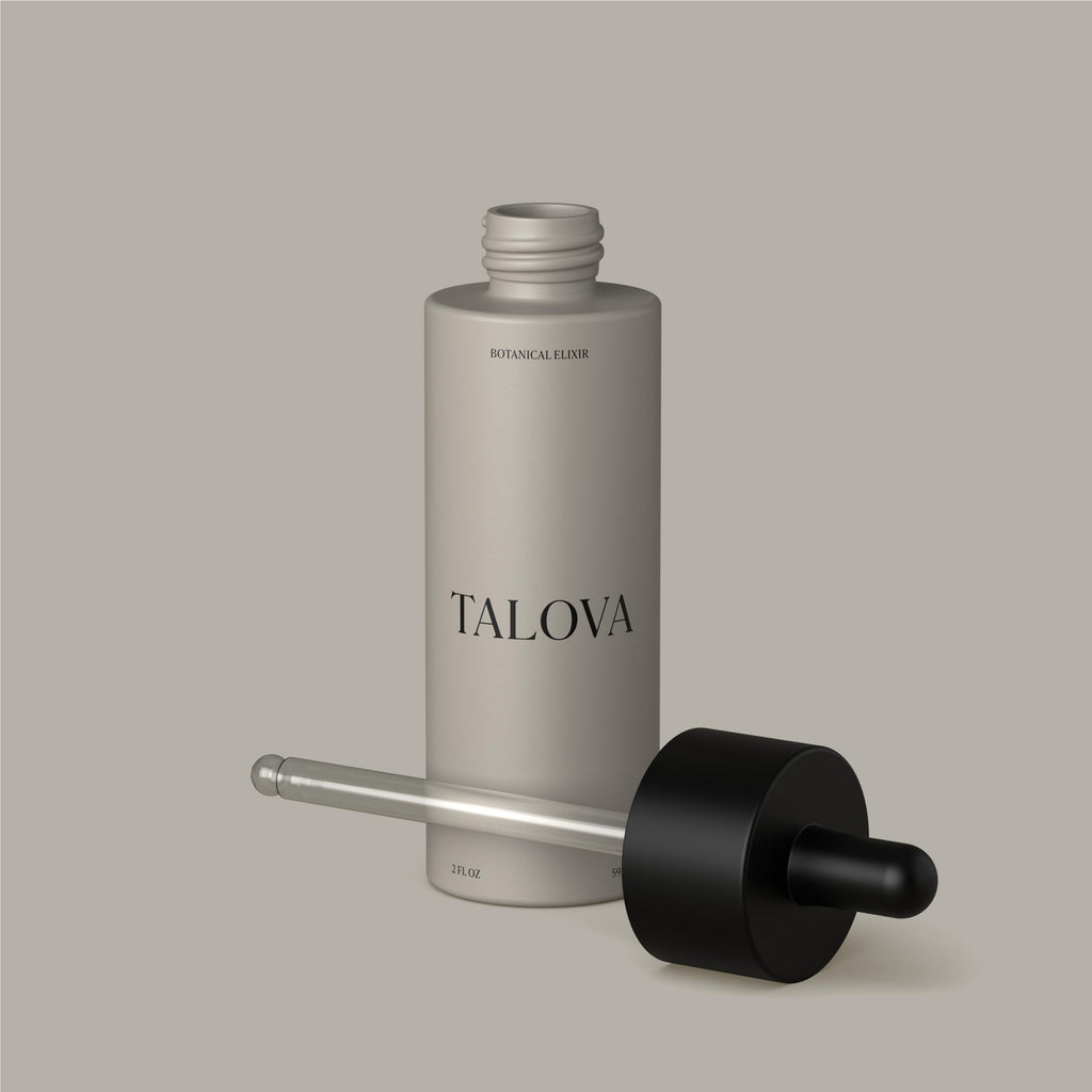 TALOVA Botanical Elixir 2oz - Facial Oil Moisturizer with Jojoba, Vitamin C & E