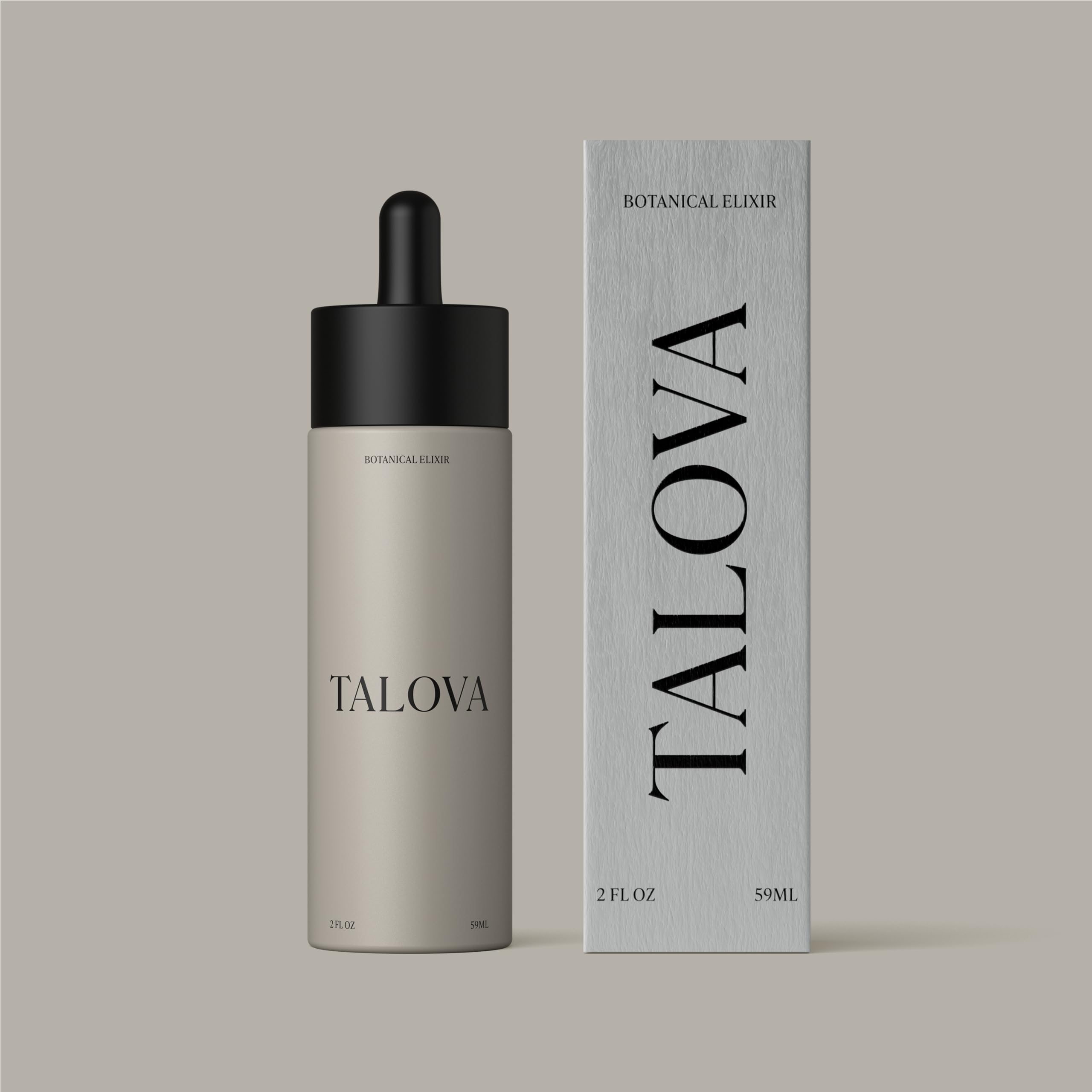 TALOVA Botanical Elixir 2oz - Facial Oil Moisturizer with Jojoba, Vitamin C & E