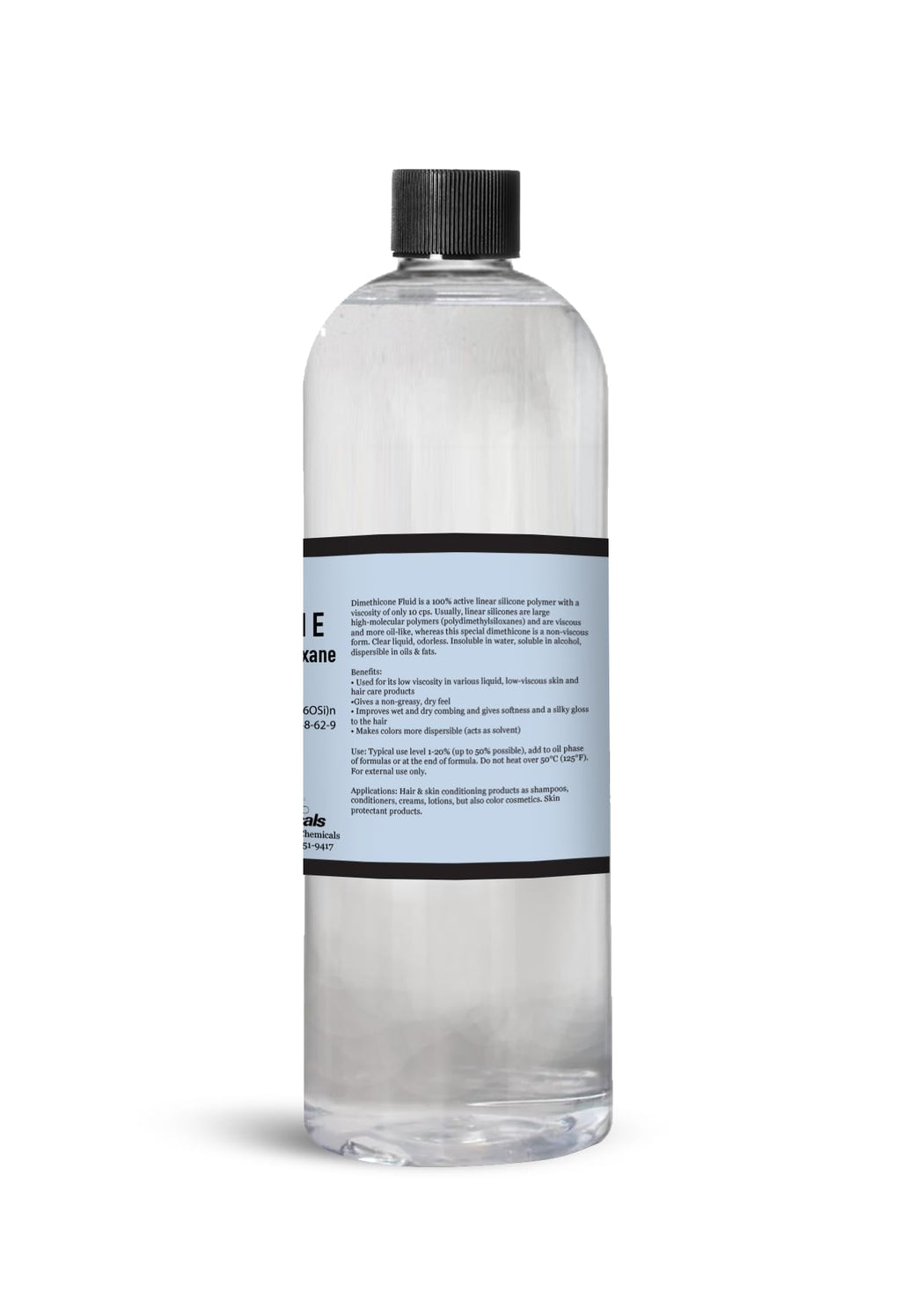 Dimethicone Oil by Talsen Chemicals – Cosmetic Grade Liquid Silicone Oil (500 mL) for DIY Hair and Skin Care