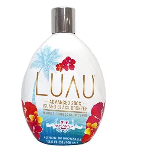 Tan Asz U Luau Advanced 200X Island Black Bronzer – Indoor Tanning Lotion 13.5 fl oz