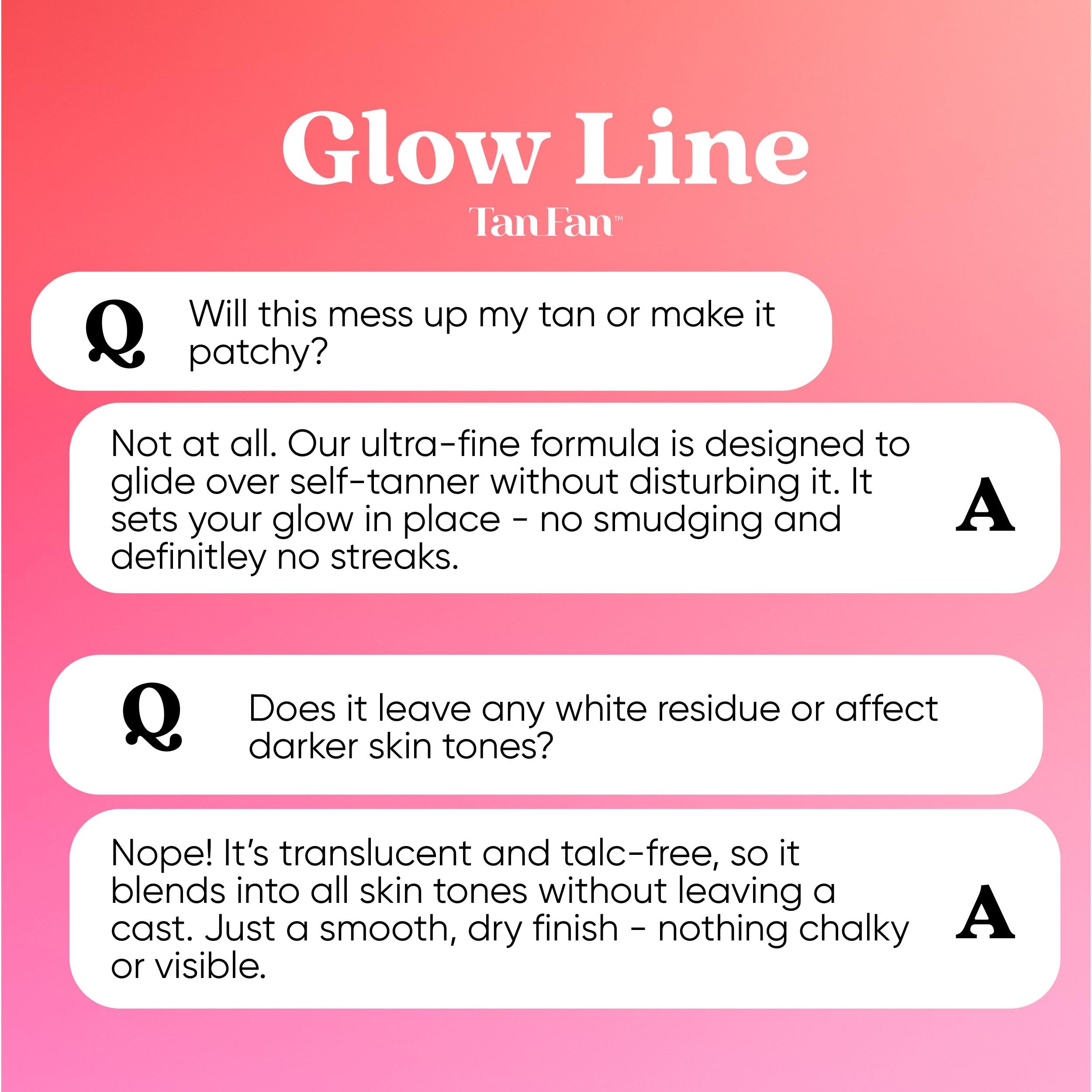 Tan Fan Self Tan Drying Powder – Translucent, Talc-Free Finisher (USA Made, Coconut)
