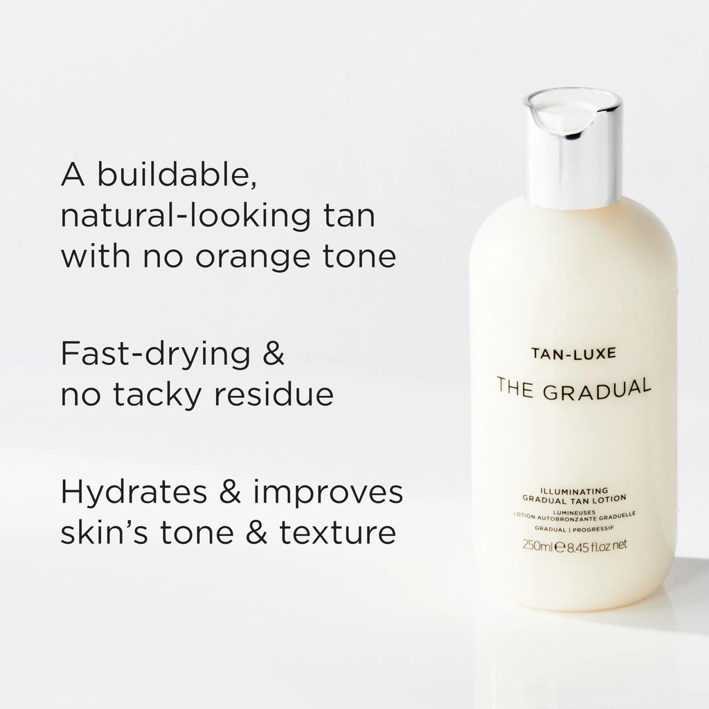 Tan-Luxe The Gradual Illuminating Gradual Tan Lotion | Buildable, Hydrating Self Tanner