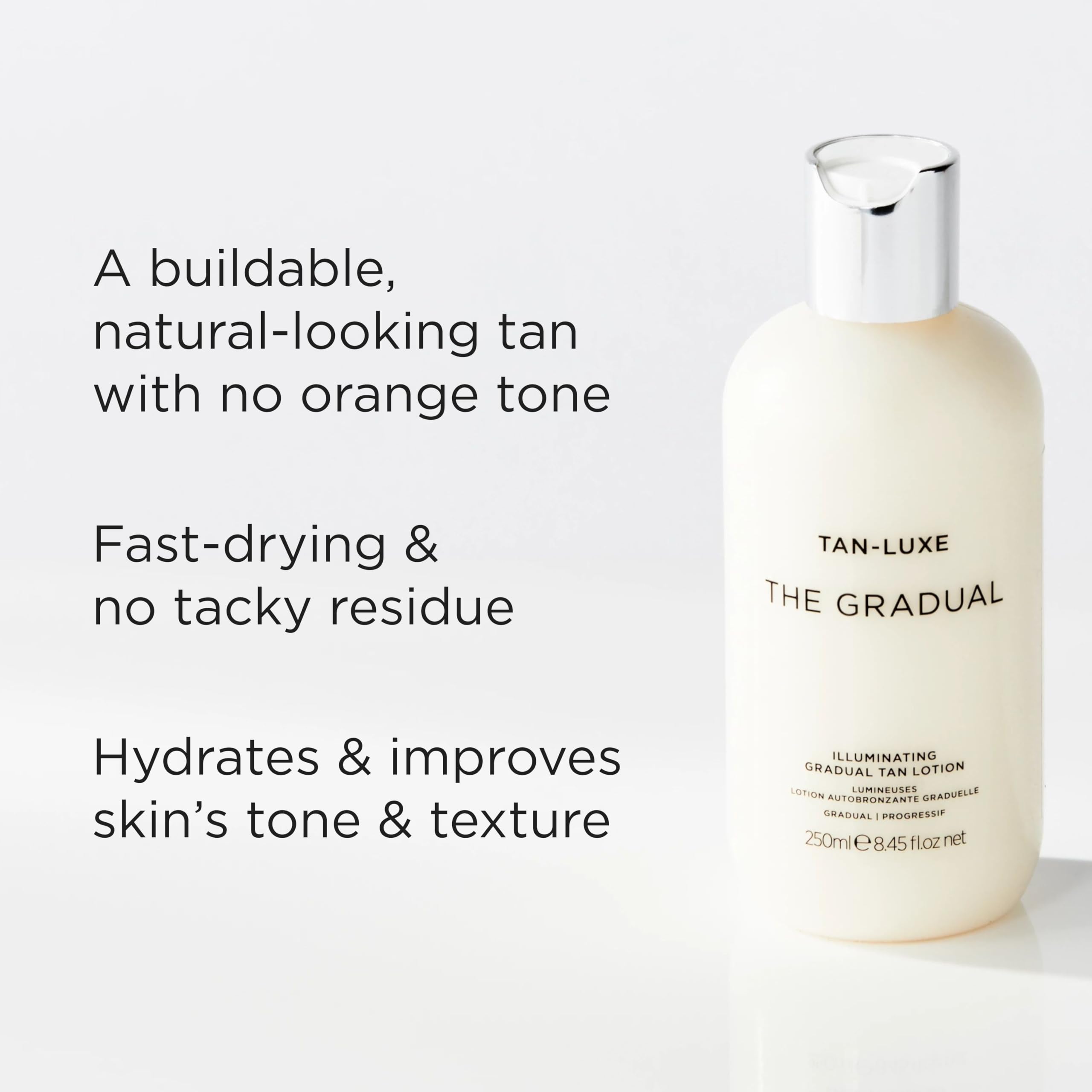 Tan-Luxe The Gradual Illuminating Gradual Tan Lotion | Buildable, Hydrating Self Tanner