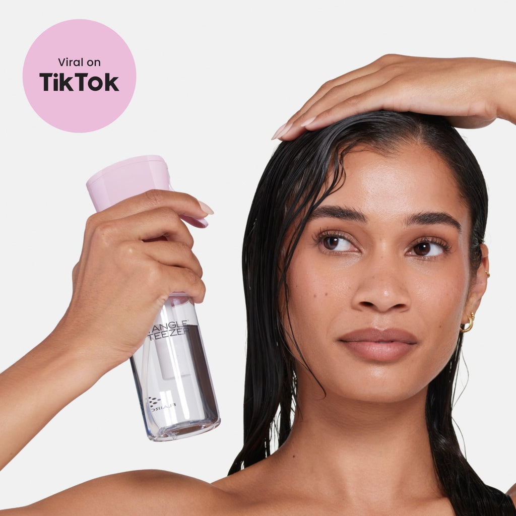 TANGLE TEEZER Travel-Size Fine Mist Bottle – Refillable, Millennial Pink, 6.1 oz