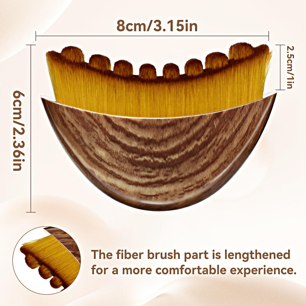 Tankitial Lymphatic Contour Face Brush – Soft Bristles for Sculpting, Detox Massage & Absorption