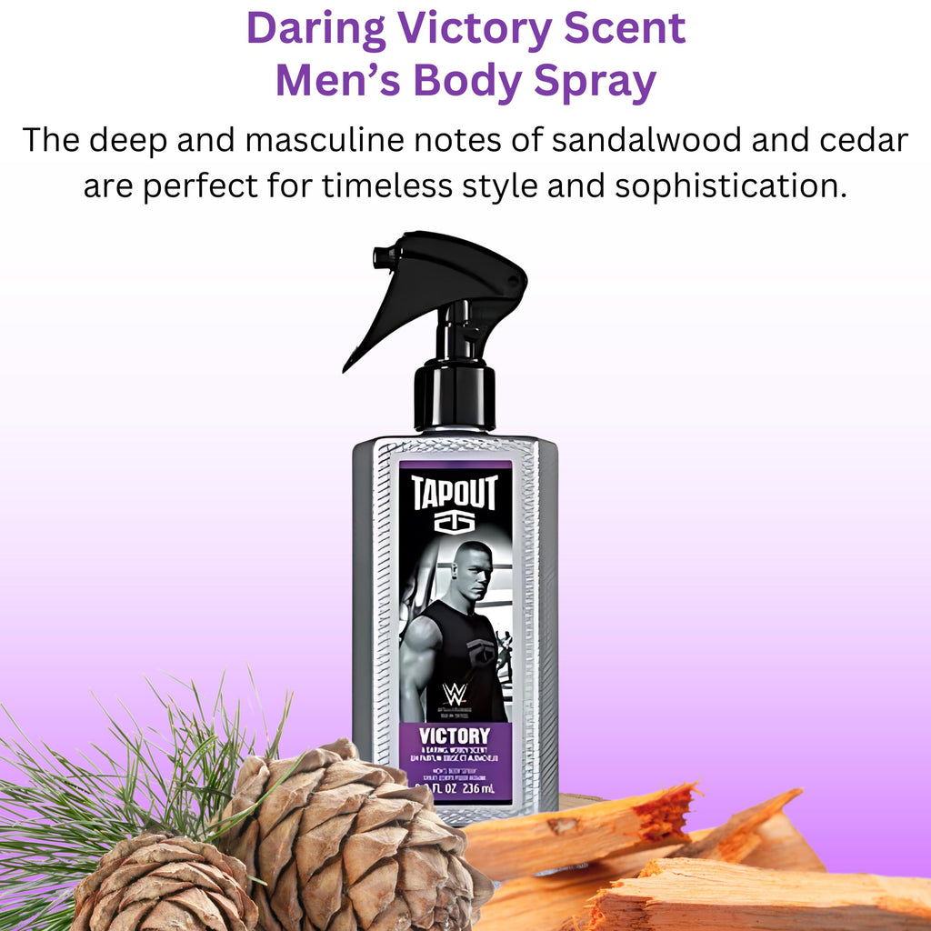Tapout Body Spray for Men – 6-Pack Gift Set (8 oz Each) | CORE, CONTROL, VICTORY, FOCUS, FUEL, DEFY
