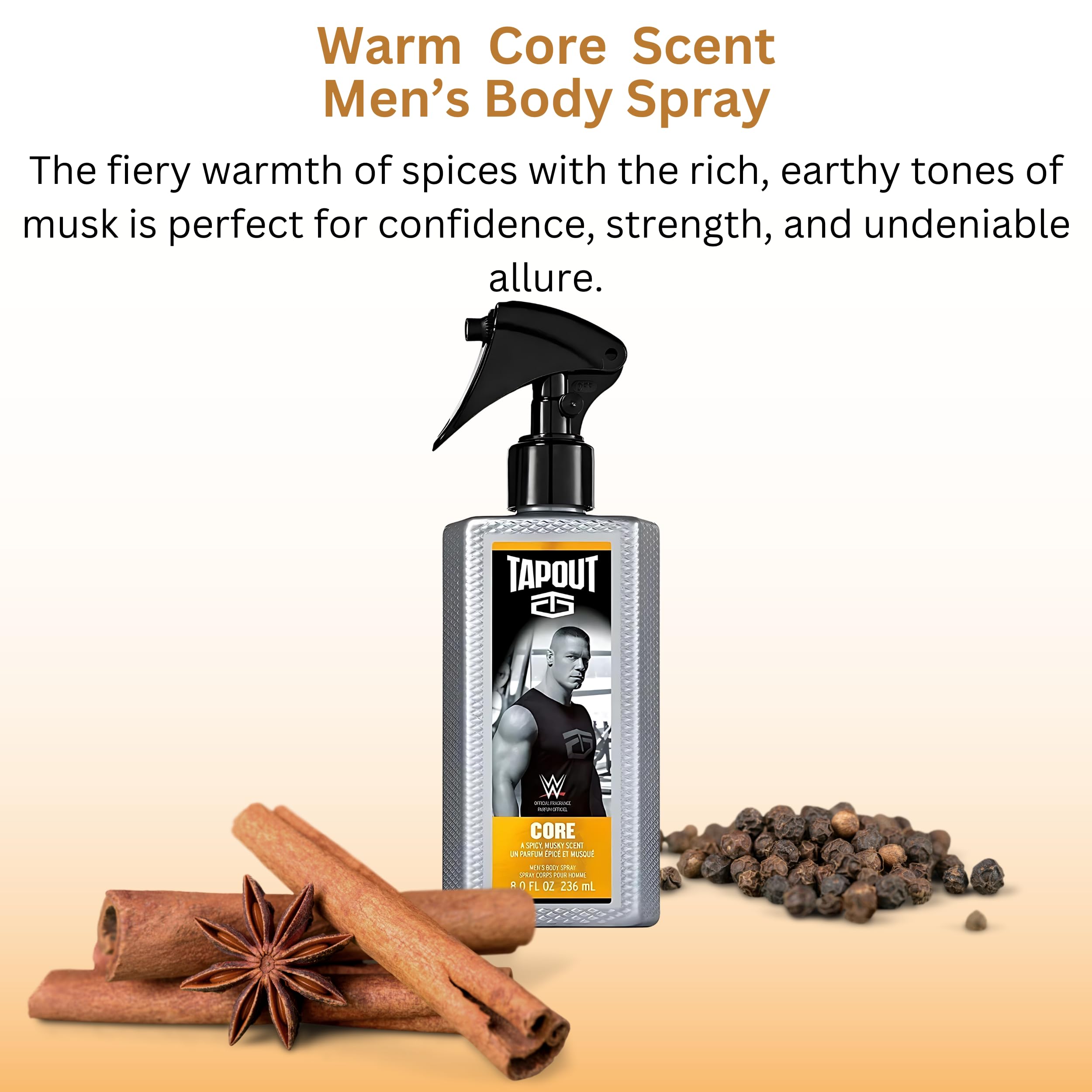 Tapout Body Spray for Men – 6-Pack Gift Set (8 oz Each) | CORE, CONTROL, VICTORY, FOCUS, FUEL, DEFY