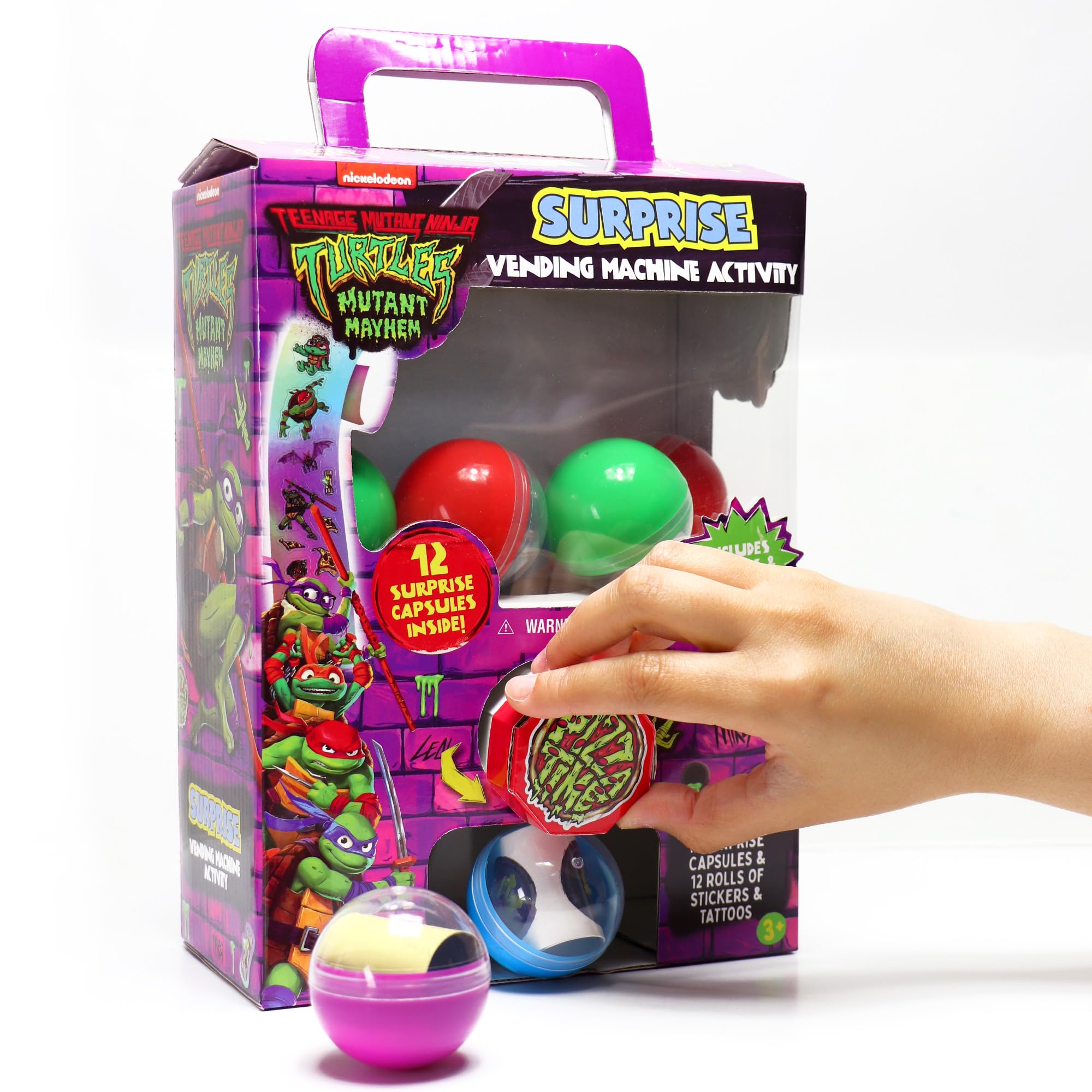 TMNT Surprise Vending Machine Activity by Tara Toys — 25-Piece Kids Toy Set, Ages 3+